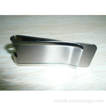 Plain titanium metal money clip,grade5 titanium polished money clip